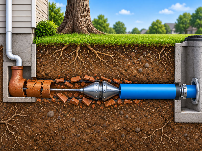 Subterranean | How Does Pipe Bursting Work? Subterranean | How Does Pipe Bursting Work?
